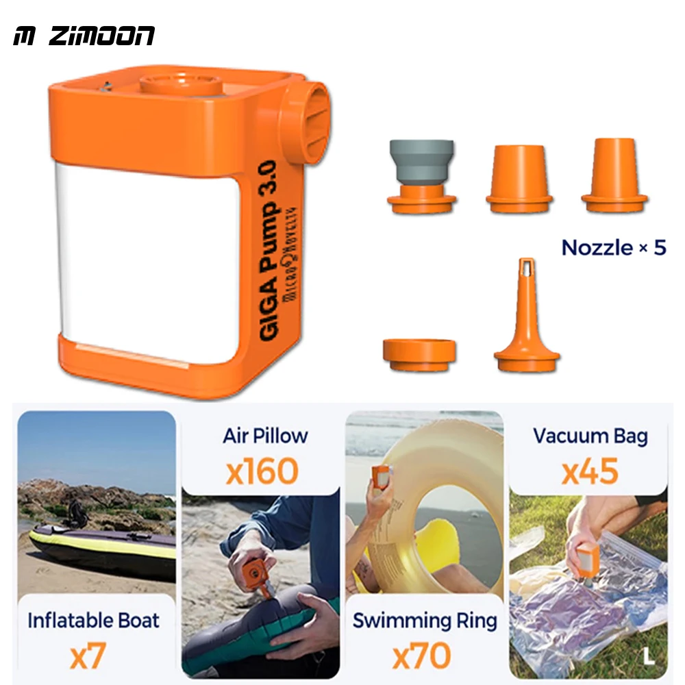 Outdoor GIGA Pump 3.0 Portable Mini Air Pump For Camping Lantern Vacuum