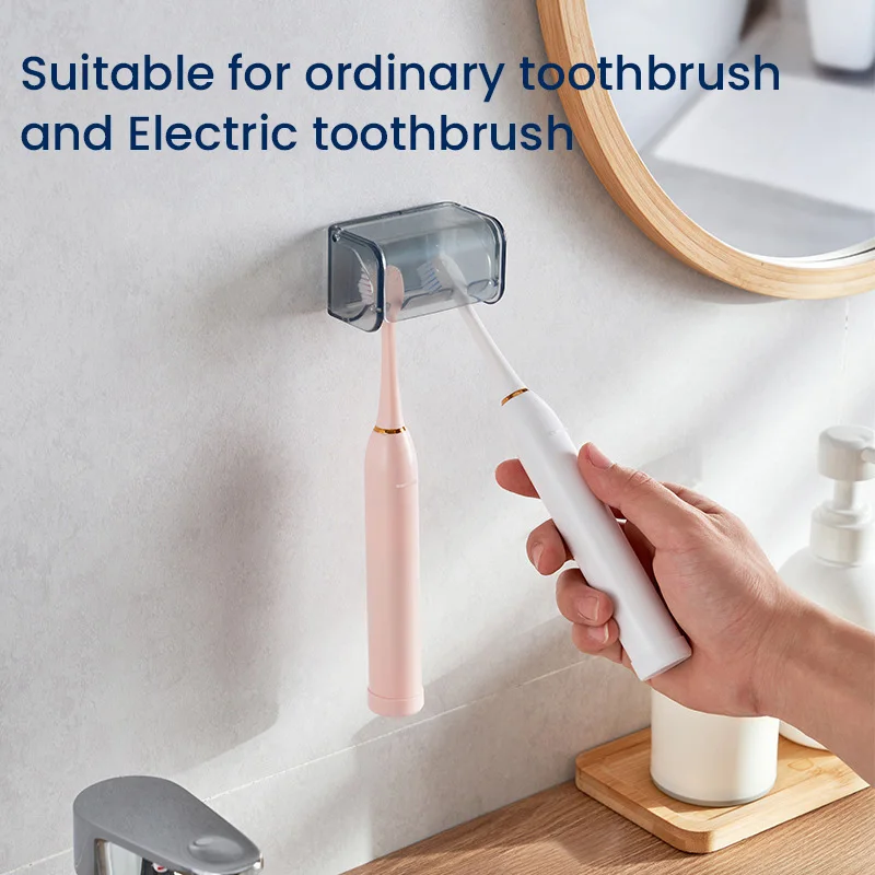 Soporte para cepillo de dientes, dispensador de pasta de dientes, cubierta  montada en la pared, juego de soporte eléctrico para cepillo de dientes con