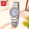 OPK 6042 Women's Quartz Watches Elegant Fashion Stainless Steel Strap Waterproof Luminous Diamond Dial Ladies Dress Wristwatches 2