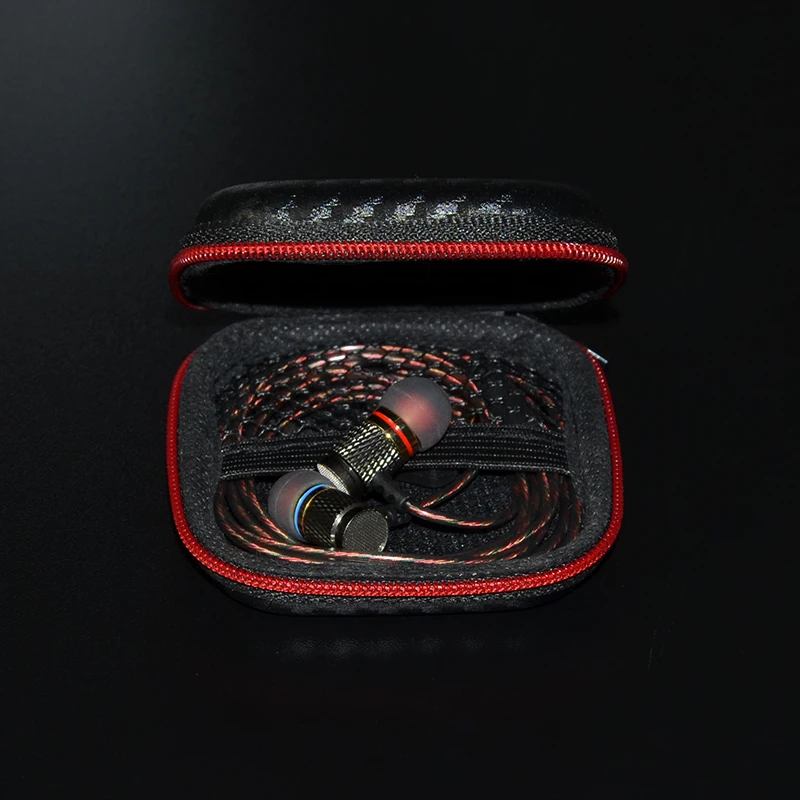Original KZ Square Portability Case Wired Earphone Bag Common Mobile Phone Earbuds Mini Box Portable Headset Package Microphone 5