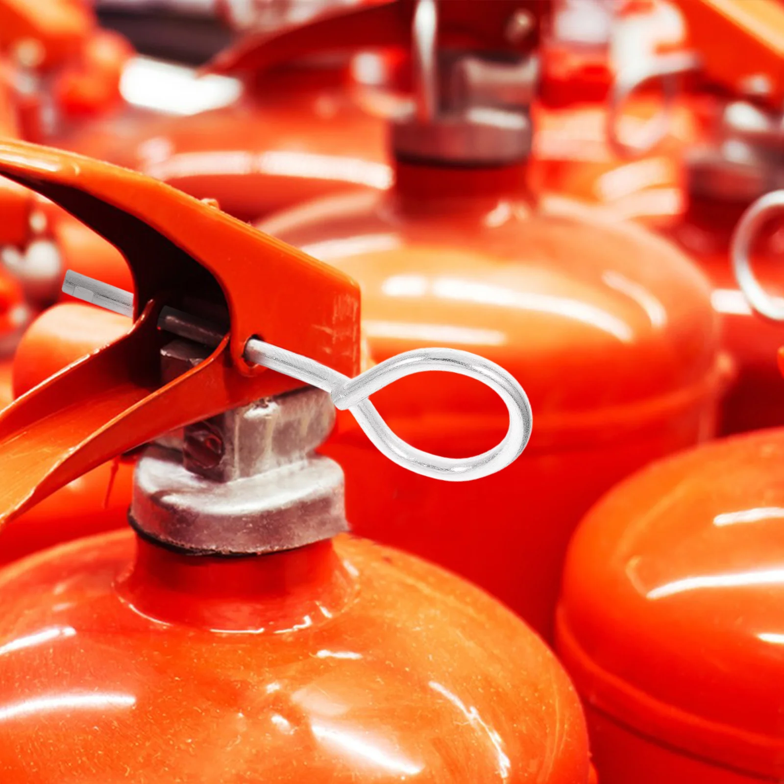 Fire Extinguisher Accessories Safety Pin Cap Replacement Part Seals Pull Lock Mechanism Tamper Proof Iron 50 Pcs