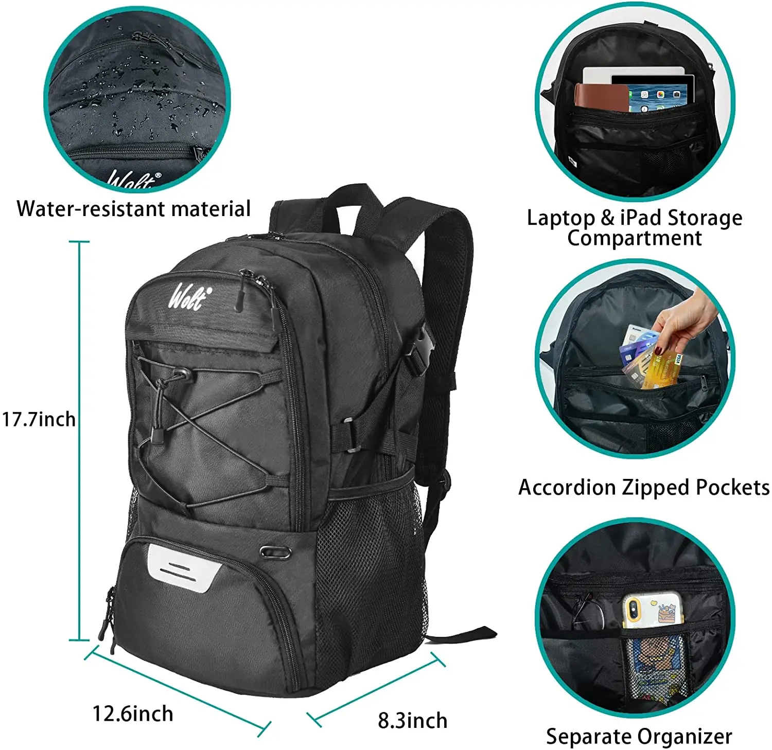 Basketball Backpack Large Sports Bag 