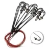 10Pcs H0 Gauge 1:87 LED Park Lanterns Light Lamps 63mm Model Making Bonsai Building Complete Painted Light Garden Decoration 3V 1