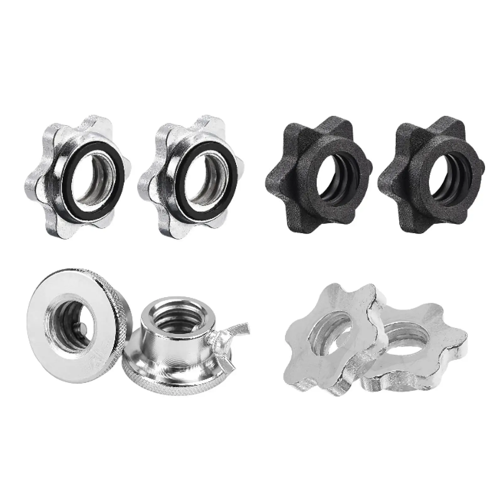 2Pcs Barbell Screw Collars Equipment Steel Replacement for 25mm/0.98inch Bars for Workout Outdoor Indoor Fitness Home Gym 2Pcs Barbell Screw Collars Equipment Steel Replacement for 25mm/0.98inch Bars for Workout Outdoor Indoor Fitness Home Gym