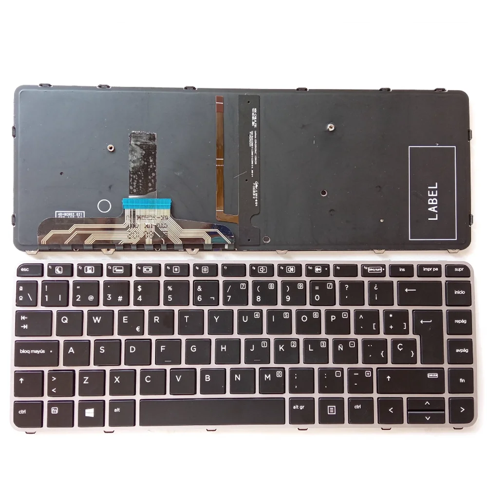 Tastiera Per Laptop Con Layout Spagnolo Sp Per Hp Elitebook Folio 1040 G3