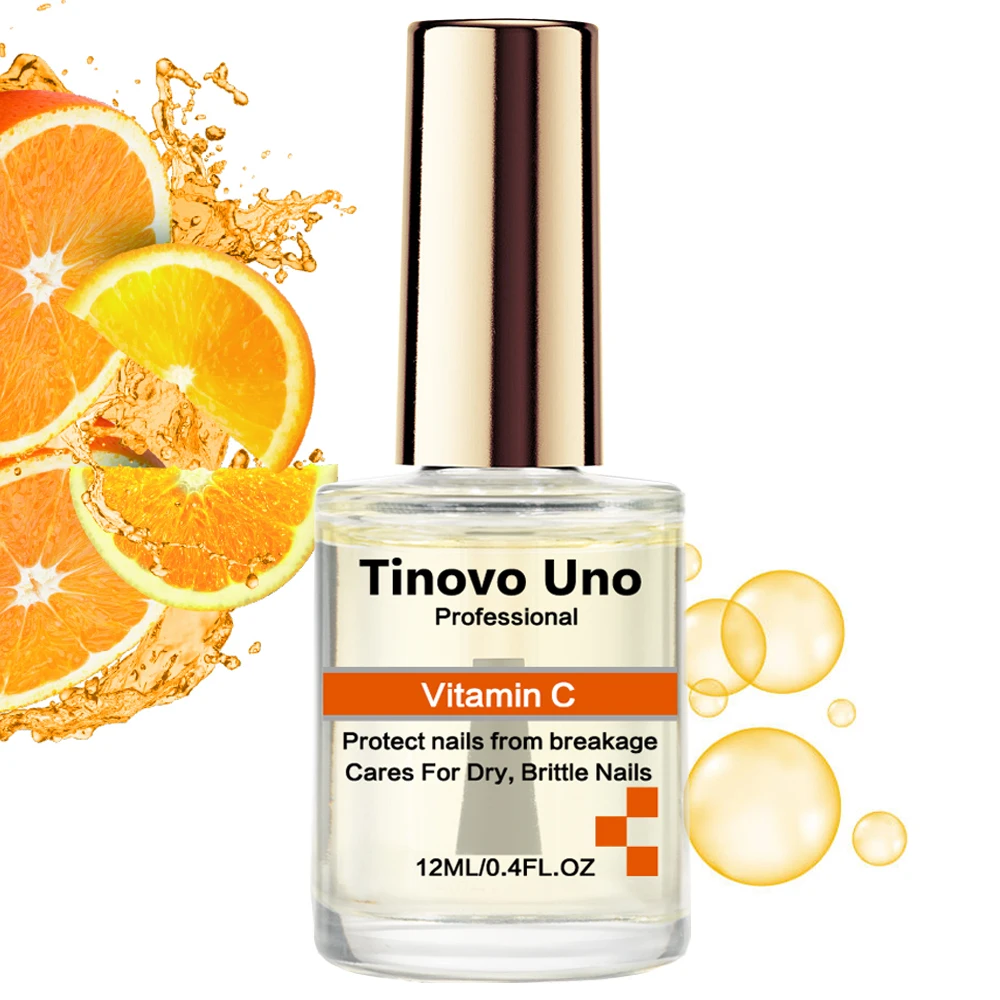 Tinovo Uno Vitamin C Cuticle Oil Nail Hardener For Repair Brittle Dry Nails Moisturizing Nail Care Protector Treatment Pedicure nail strengthener cuticle revitalizer oil