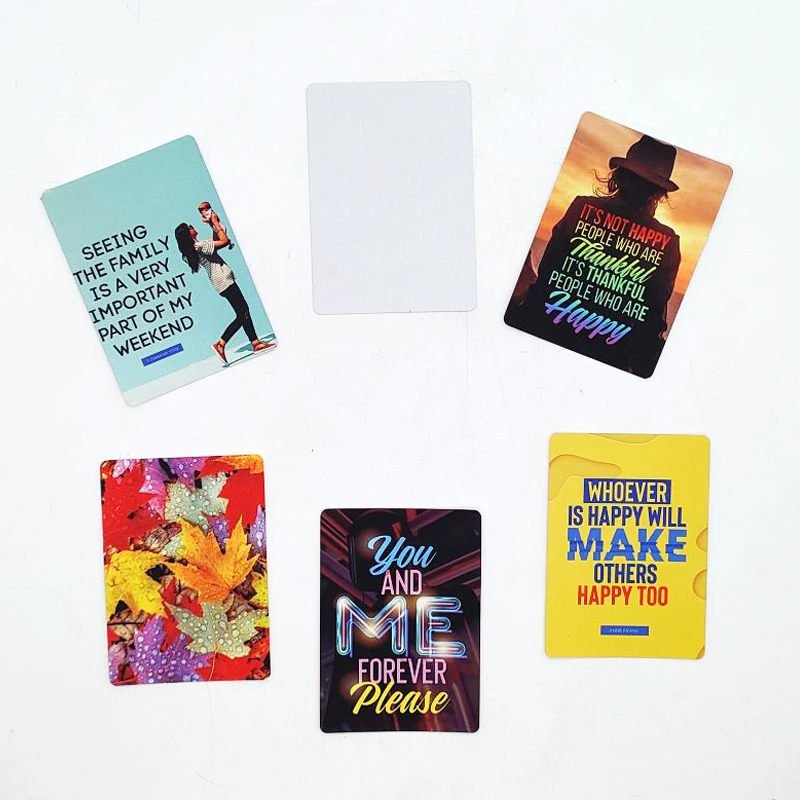 10 Boxes/Lot Sublimation Blank Paper Game Playing Cards For Traveling Home Festival Use