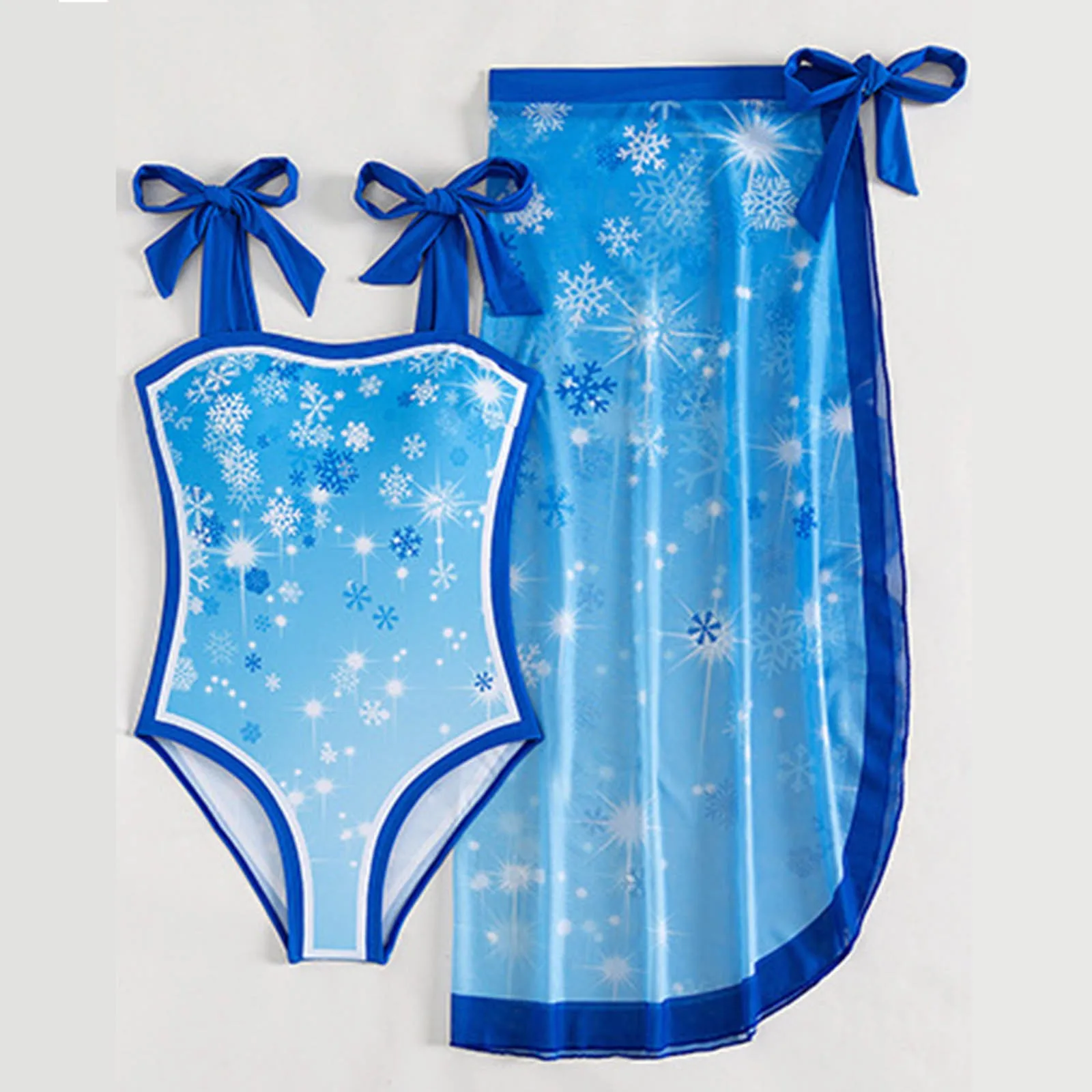 

Women's Sexy Straps Strapless Print Swimsuit Blouse Swimsuit Suit