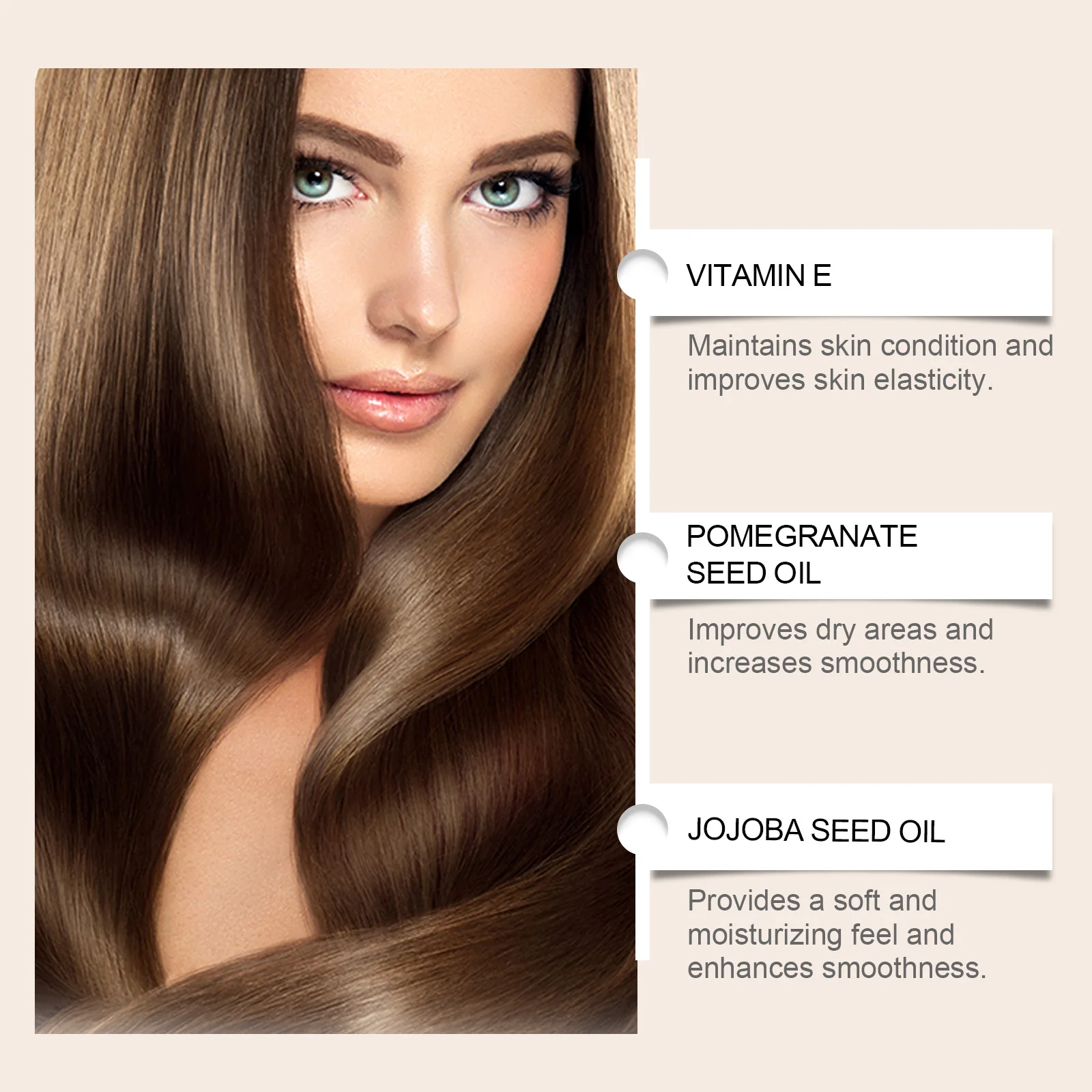 Wiyun Pomegranate Seed Essential Oil: For deep moisturizing of hair and skin, smoothing the skin and repairing damaged hair.