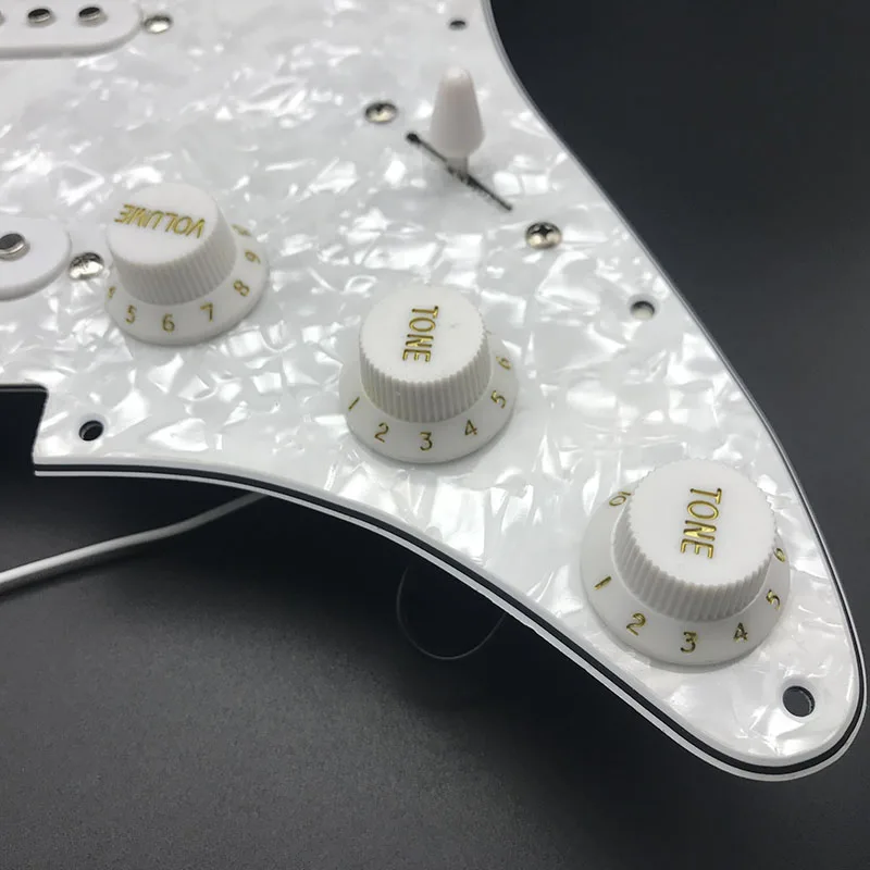 FLEOR 11 Furos HSS Guitarra Elétrica Pickguard SSH Placa De Arranhões E Parafusos Para St I.1016184886