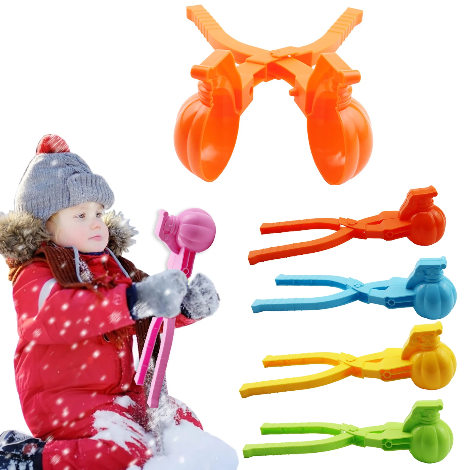 Snowball Maker Clip for Kids Adult Heart Snowflake Duck Shape Clip
