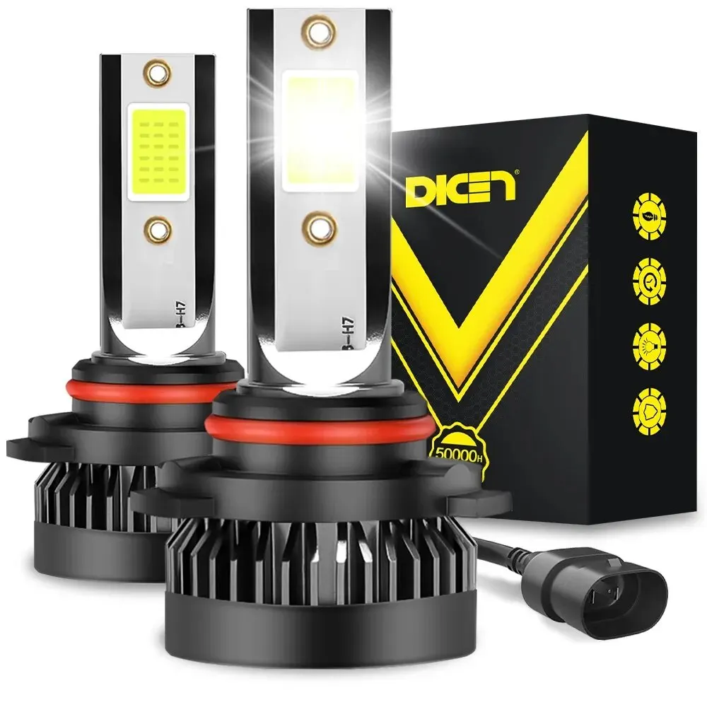 2 PCS Led Headlights 6000K White 3000K Yellow Light Waterproof 9005 9006 H1 H4 H7 H11 5202 9004 9007 H3 H13 for Car led lights led headlights led car lights led car headlights car headlamps
