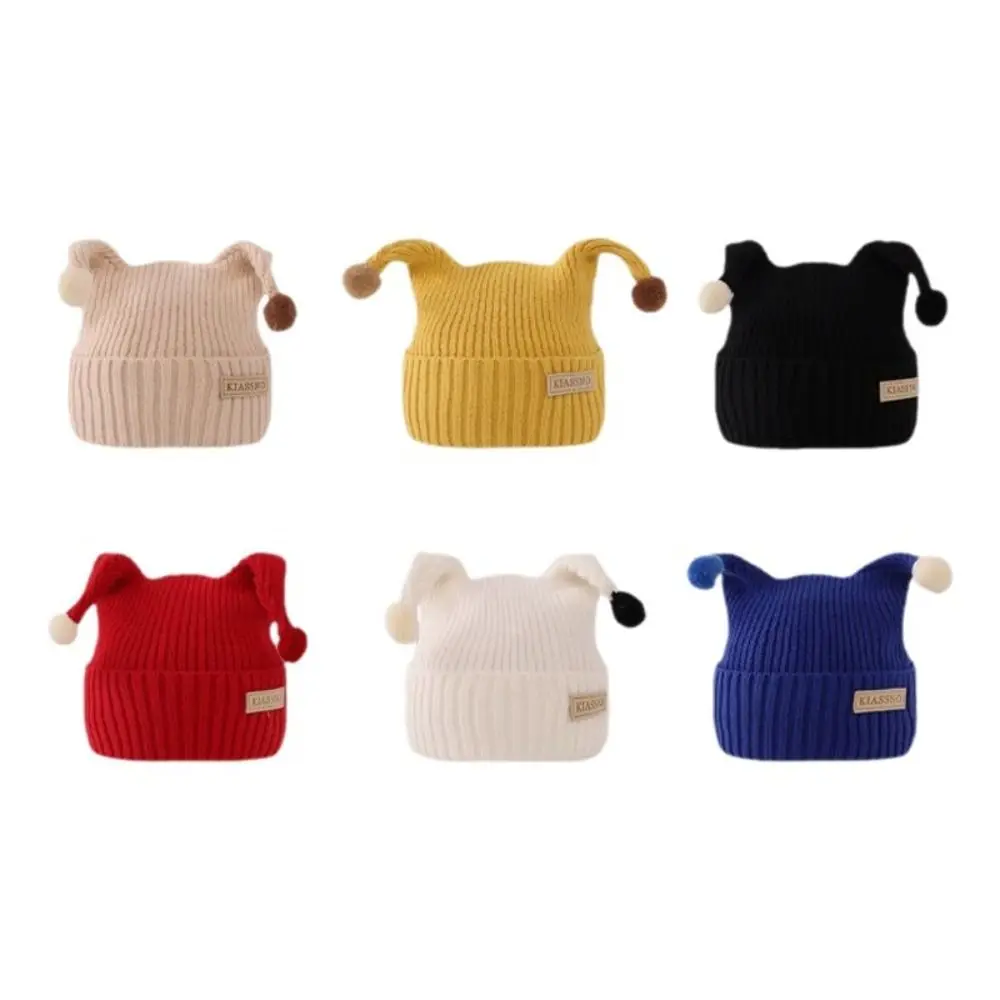 Wool Knitted Baby Hat with Flower Openwork for Winter