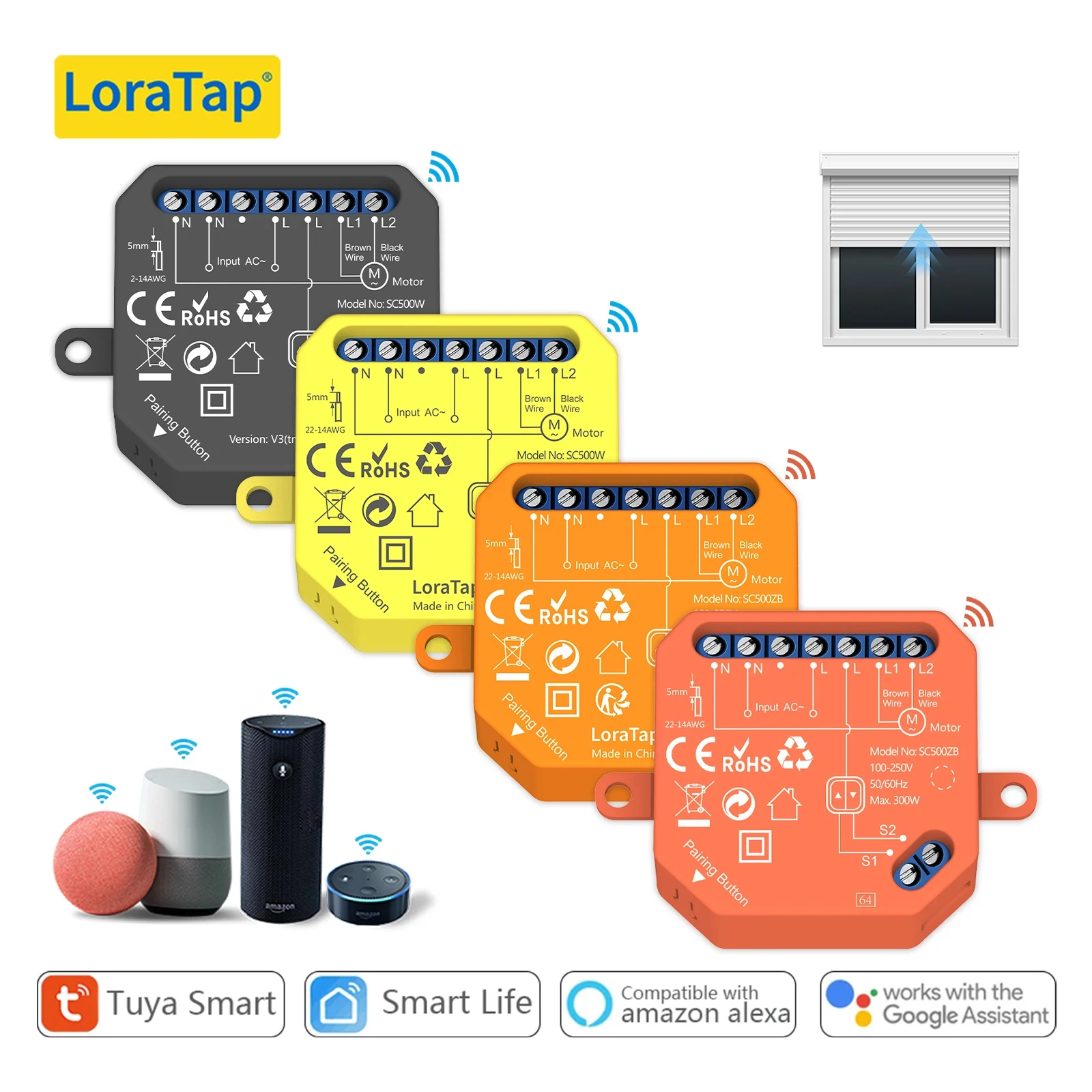 LoraTap Tuya WiFi ZigBee шторы модуль переключатель рольставни мотор умный жизнь приложение дистанционное управление Alexa Google Home
