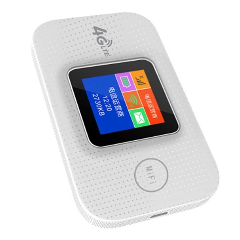 

4G SIM Card Wifi Router Color LCD Display Lte Wifi Modem MIFI Pocket Hotspot Built-In Battery