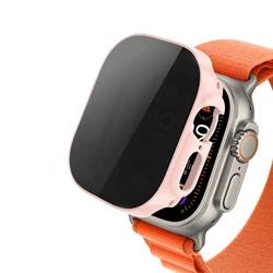 Premium Privacy Tempered Glass Screen Protector Case - 49mm ultra - ultra 2 (Pink Sand)
