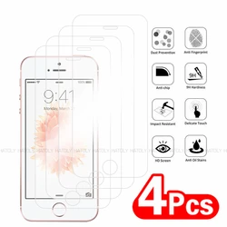 Premium Tempered Glass Screen Protector - Full Glue Phone Film (2/4 Pack) - iPhone SE 2016 (2PCS Tempered Glass)