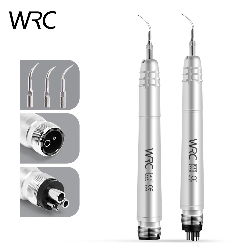 

Dental Ultrasonic Air Scaler Handpiece Activation Irrigation Perio Scaling Tip With SJ1 SJ2 SJ3 Tooth Cleaner 2/4 Holes