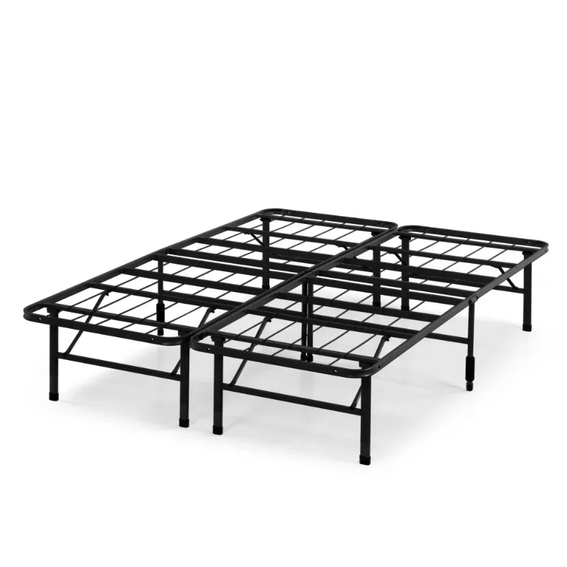 

Zinus 14" Black Metal SmartBase® Tool-Free Assembly Mattress Foundation Queen 80.00 X 60.00 X 14.00 Inches Bed Frame