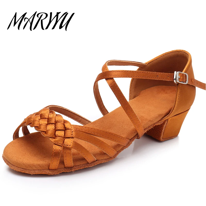 

New Girls Ballroom Latin Dance Shoes Women Children's Dance Shoes Women Professional child/kids/Salsa Practice Shoes Sandal