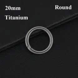 Super Lightweight Titanium Alloy Key Ring Pendant - Creative Gift (Titanium - 20mm)