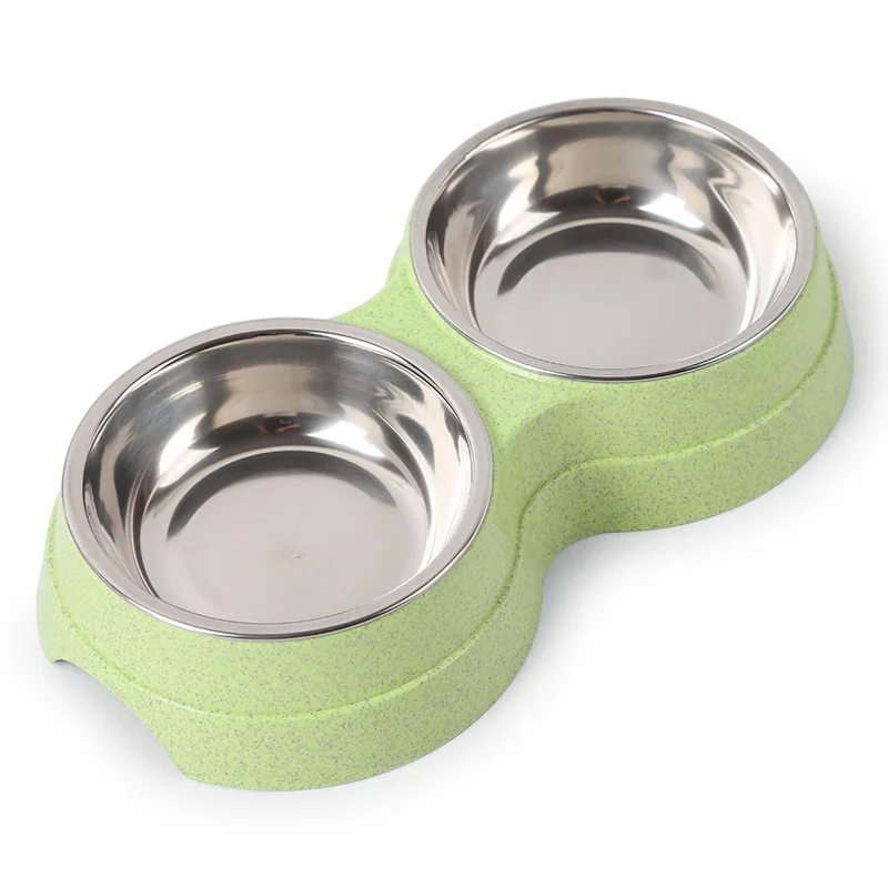 Stainless Steel Double Bowl Pet Feeder For Dogs and Cats