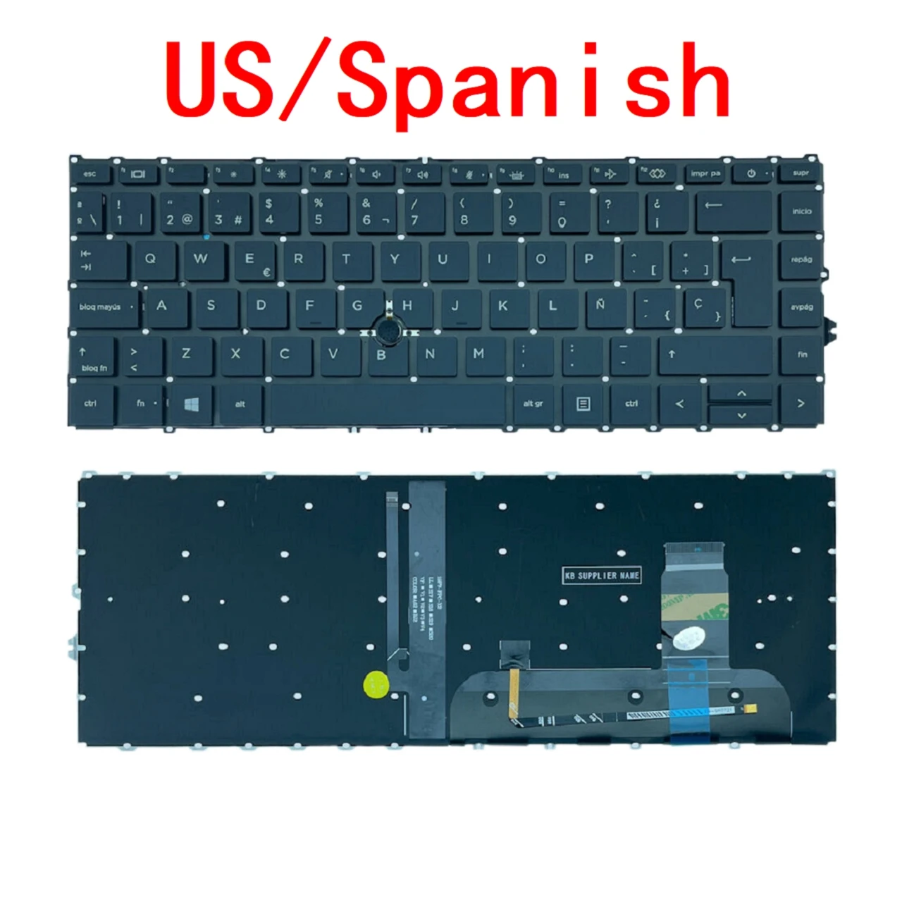 Nuova Tastiera Retroilluminata Per Laptop Spagnola Usa Per Hp Elitebook 840 G7 840 G8 845 G7 845 G8 745 G7 745 G8 Zbook14 G7 Zbook14 G8