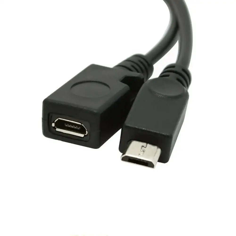 2 In 1 OTG Micro USB Host Splitter USB Adapter To Micro 5 Pin Male Female Cable for Fire Tv 3 Or 2nd Gen Fire Stick otg adapter