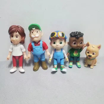 슈퍼 죠코 코코 수박 스쿨 버스 죠조 액션 피규어, 만화 애니메이션 피규어, 귀여운 장식 인형, 어린이 장난감, 5 개