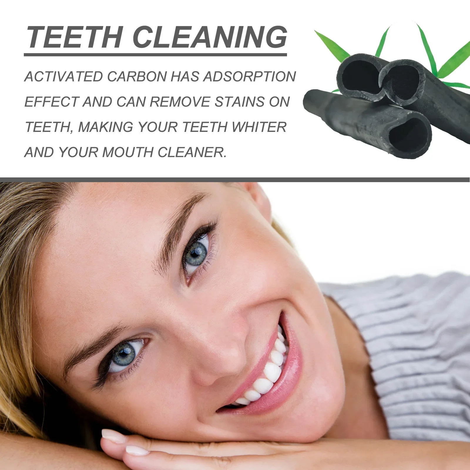 Teeth Whitening Powder Brightening Yellow Teeth Remove Plaque Stain Oral Hygiene Fresh Breath Dental Care Charcoal Cleaning Tool Teeth Whitening Powder Teeth Cleaner