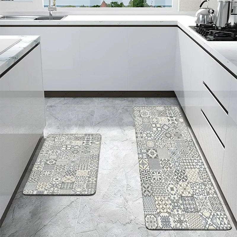 3d Floor Anti-slip Kitchen Mat Morocco Pattern Modern Home Entrance Doormat Living Room Decoration Floor Carpet Balcony Bathroom floor mat non slip mat