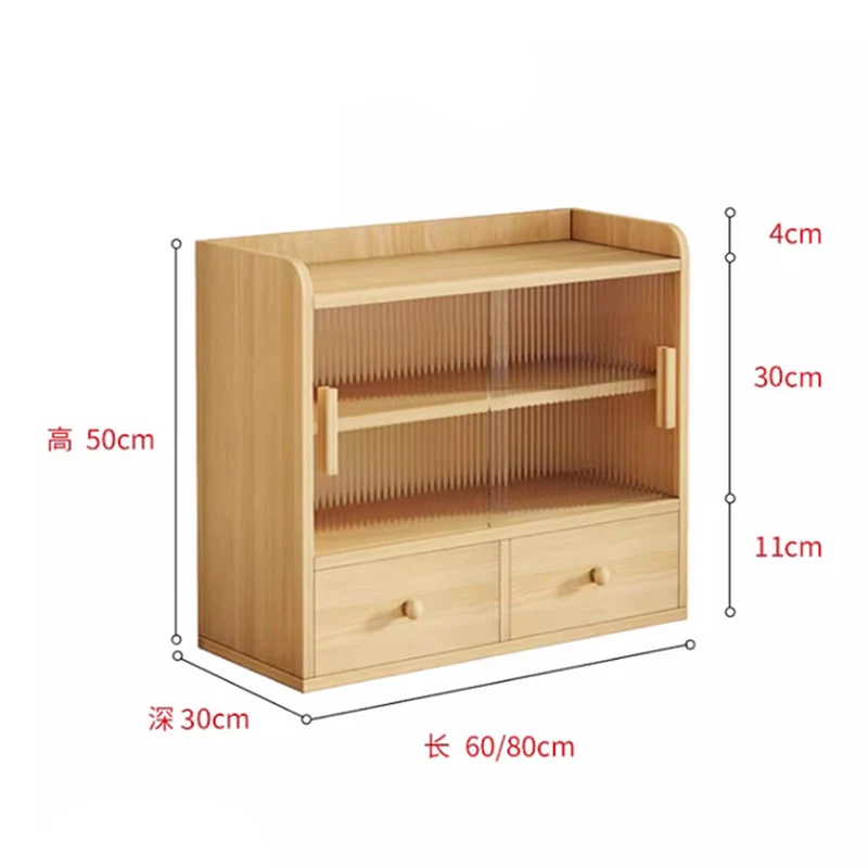 Japanese Solid Wood Sideboard Cabinet Modern Living Room Storage Tea Cup Display Cabinet Kitchen Furniture Armario Cozinha FYSC