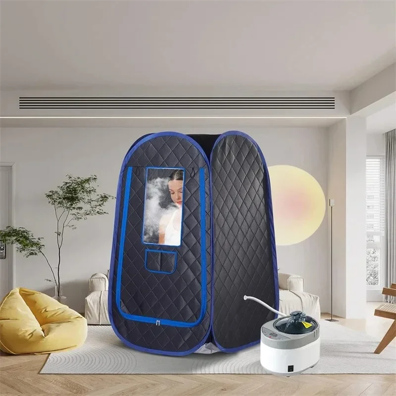 Portable Sauna Steam Sauna Full Body Newly Upgraded Large Space Sauna Spa With Steamer 2