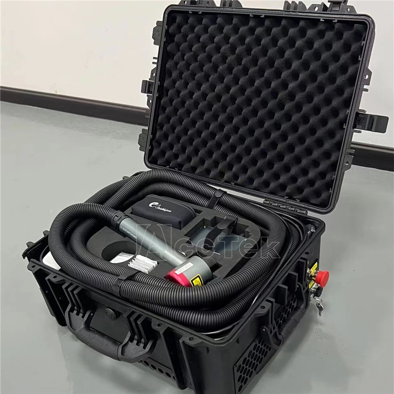 Pulsed Laser Cleaner for Rust Oxide Surface Removal Paint Stripping Mini Pulse Laser Cleaning Machine For Wood Oil Metal Paint 3