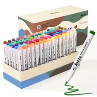 Arrtx 90 Colors Paint Markers Paint Pens, Acrylic Markers Brush Tip for Rock Painting, Wood, Canvas, DIY Crafts Making 1