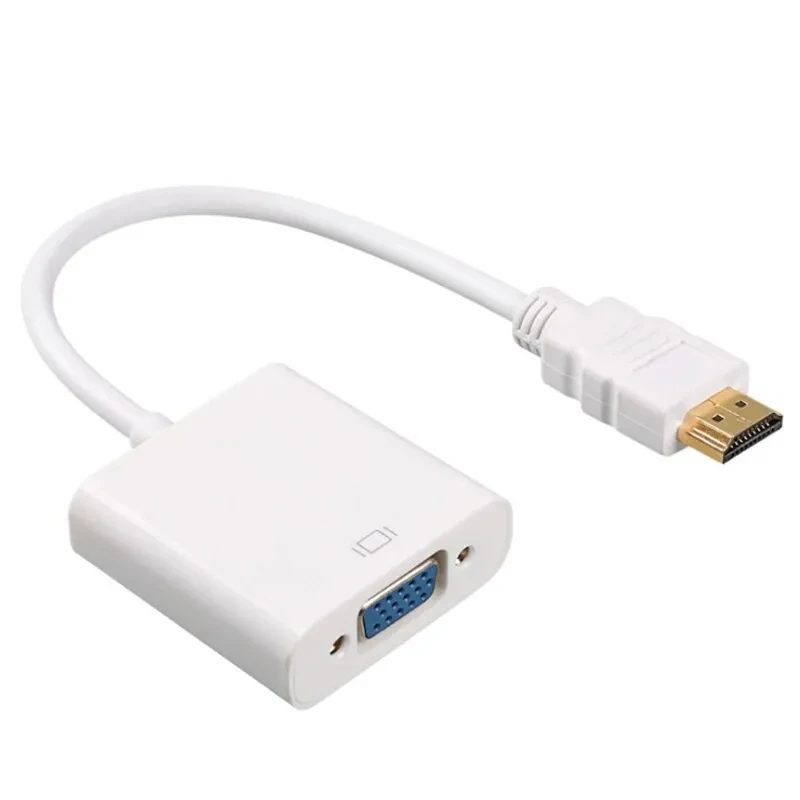 

High Speed HDMI To VGA Adapter HDTV A Male To VGA Female Converter HDMI Scaler Video Cable Cord Converter For PC Laptop