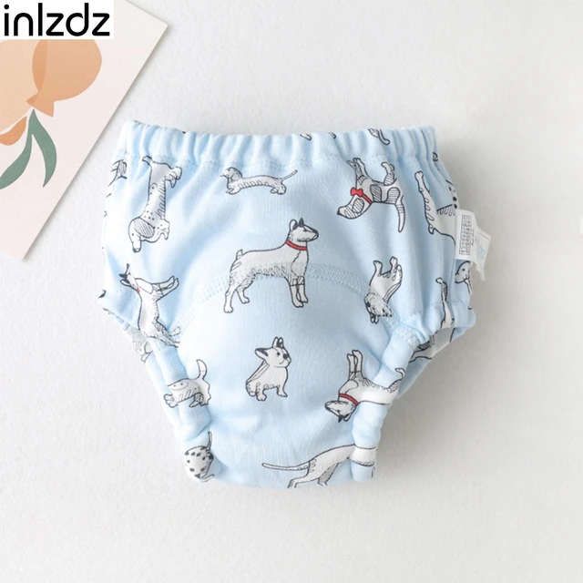 Kids Children Boys Underwear Set Cute Print Briefs Shorts Cotton Underwear  Trunks 3PCS Baby Girl Panties (Blue, 12-18 Months)