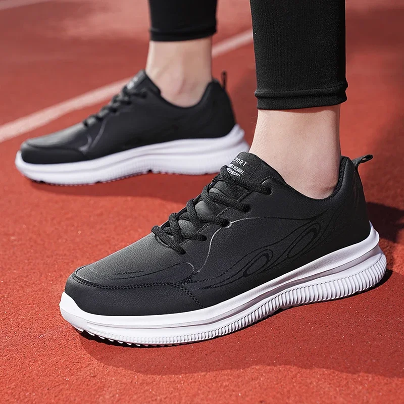 Casual Leather Shoes Anti-Skid Soft Soles Fashion Versatile Shoes Men's plus Size 46 Leather Shoe