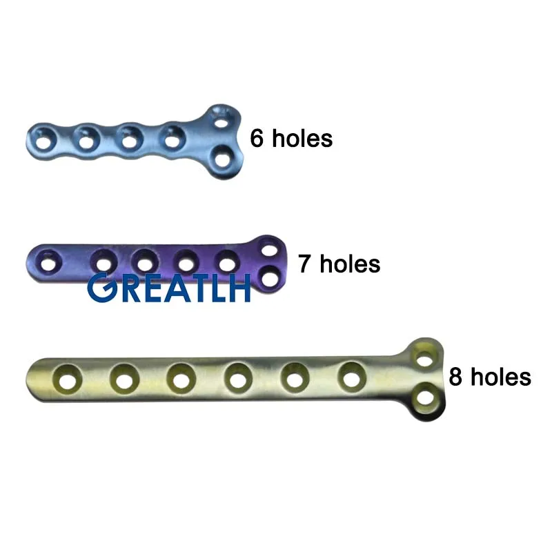 Orthopedic Surgical Titanium Plates T Type Bone Plate for Distal Radius Fracture Veterinary Orthopedic Instruments 1pc, veterinary surgical instruments,orthopedic instruments