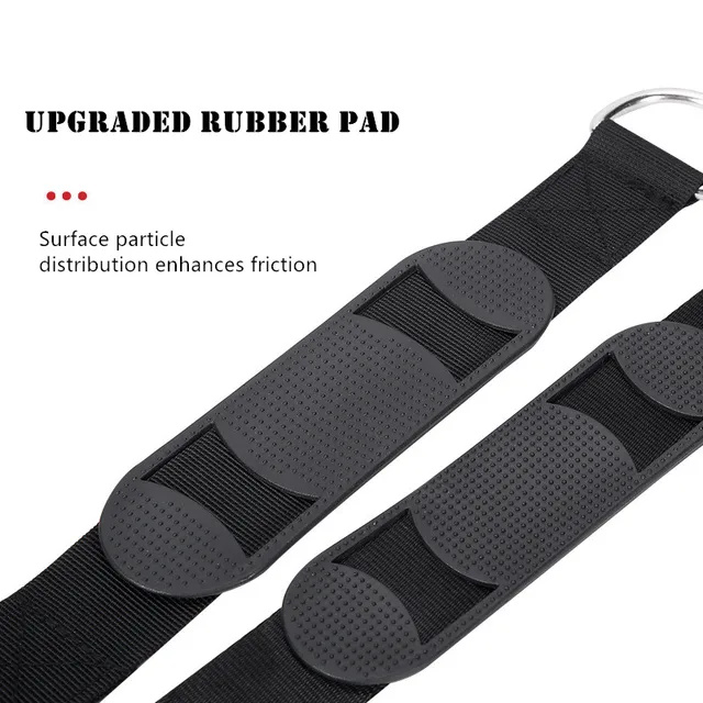 2pcs 12In Multifunctional Anti-Slip Safety Straps Fitness Ring Horizontal Bar Double-Layer Belts Sandbag Swing Connection Belts 4