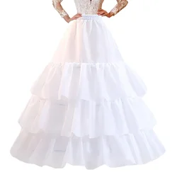 Elegant Bridal Wedding Ball Gown Crinoline Petticoat Slip (3 Hoops 3 Ruffles)