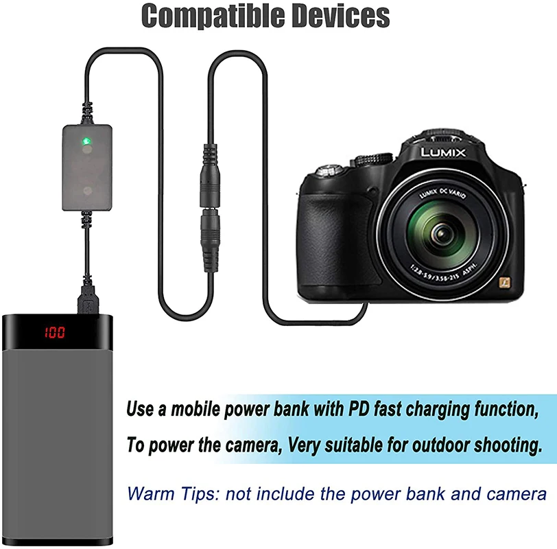 DMW-DCC12 dcカプラーUSB-C DMW-AC8 ac電源アダプタ交換パナソニック 
