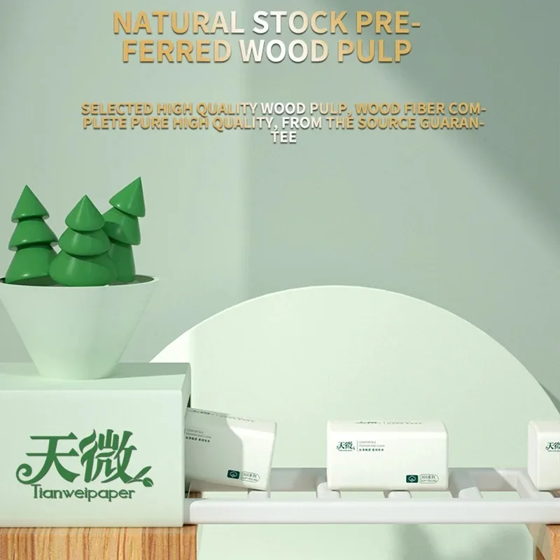 30 Packs Full Case of 200 Sheets of Toilet Paper Log Napkins Embossed Facial Tissue Paper Household Towels