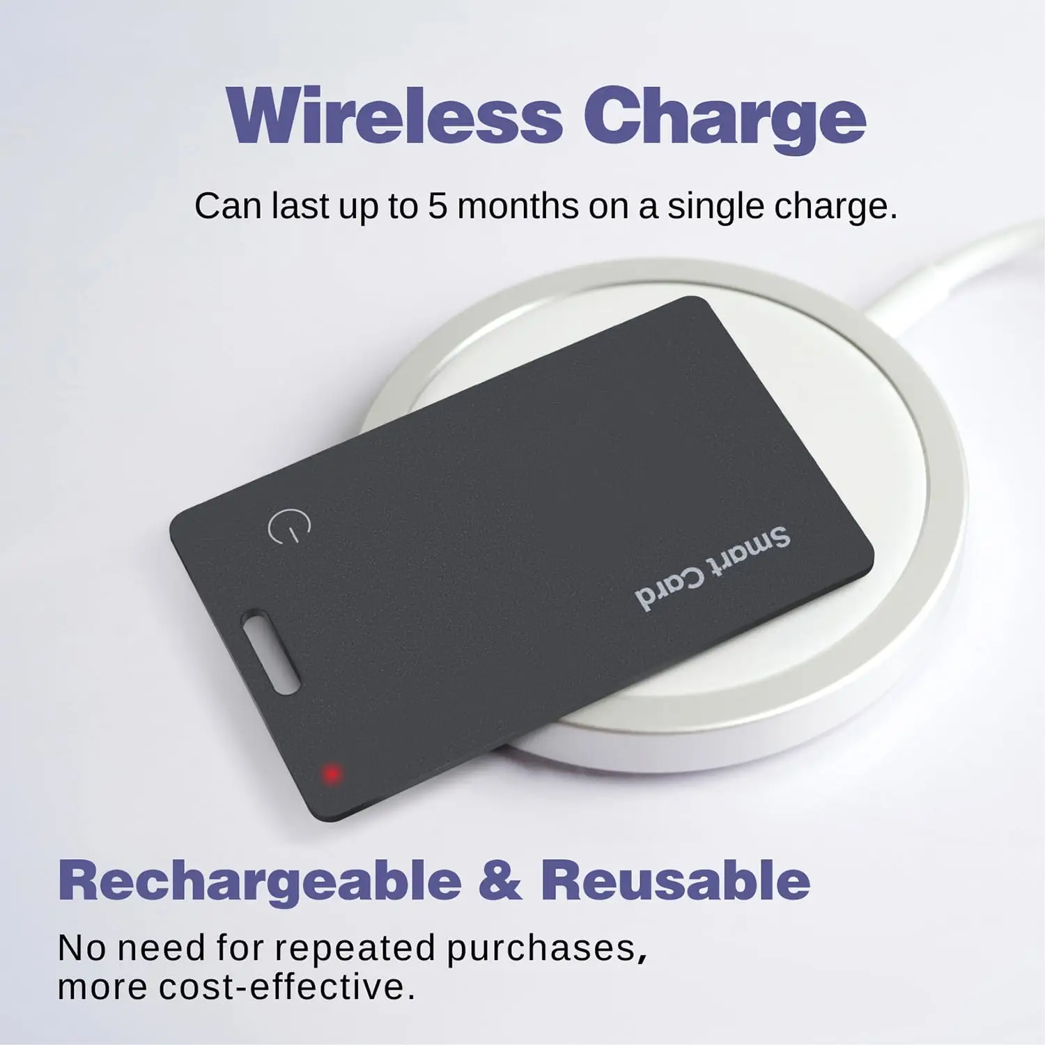 Rechargeable Wallet Tracker Card with Google App Integration