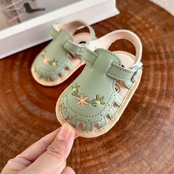 Infant Baby Summer Sandals - Dressy Flat Shoes - 11cm(0-6 Months) (Green)