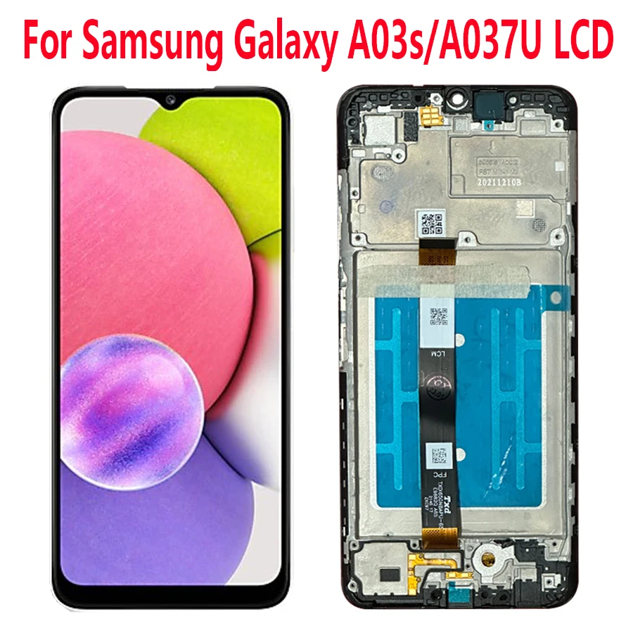 

6.5”Original For Samsung Galaxy A037U LCD Display Touch Screen Digitizer Assembly Replacement For Samsung A037U LCD With Frame