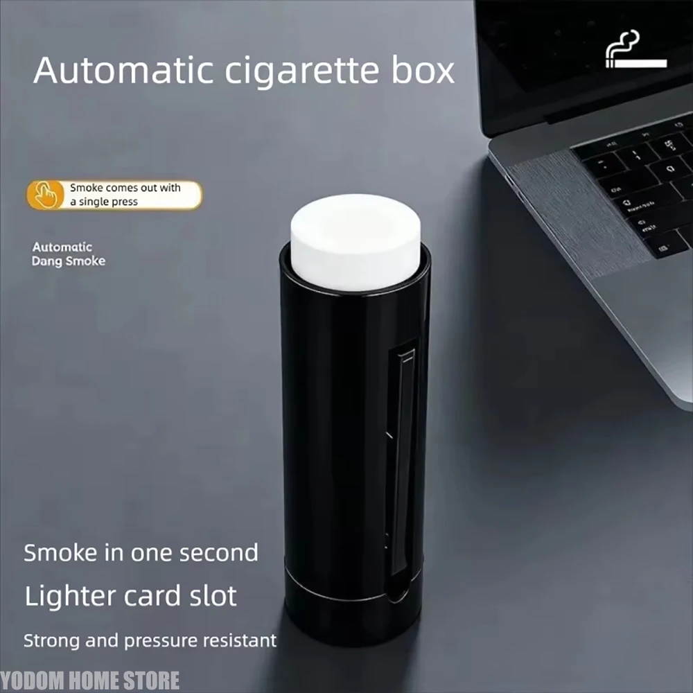 Deluxe Automatic Pop-Up Cigarette Case with One-Button Ejection and 7-Slot Storage