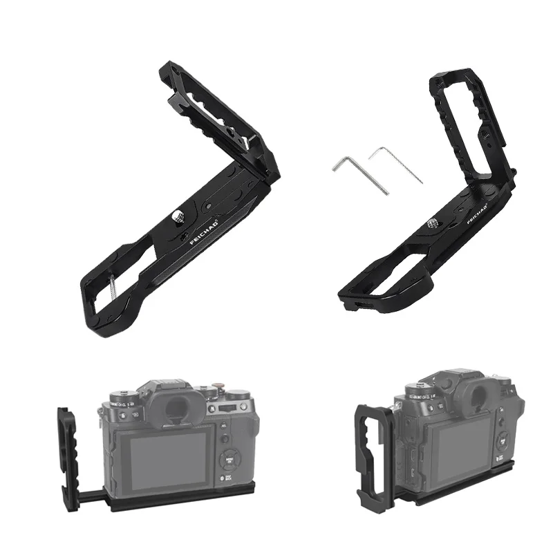 Feichao Xt5 Piastra A Sgancio Rapido L Staffa Qr Impugnatura Video Verticale Con 1/4 3/8 Per Fujifilm Fuji Xt5 Per Arca-Treppiede Svizzero