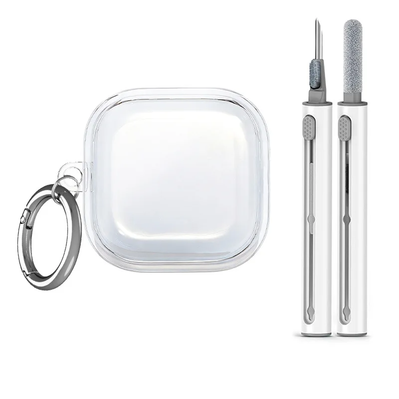 Soft Transparent TPU Case with Keychain & Cleaner Pen