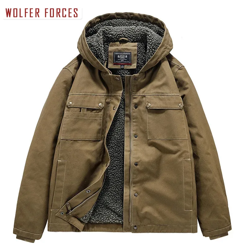 Men's Cold Jacket Oversize Hunting Clothes Casual Military Uniform Sportsfor Baseball Windshield Trekking Military